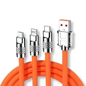 کابل تبدیل usb به micro usb-لایتنینگ-usb-c مدل s219 طول 1.2 متر