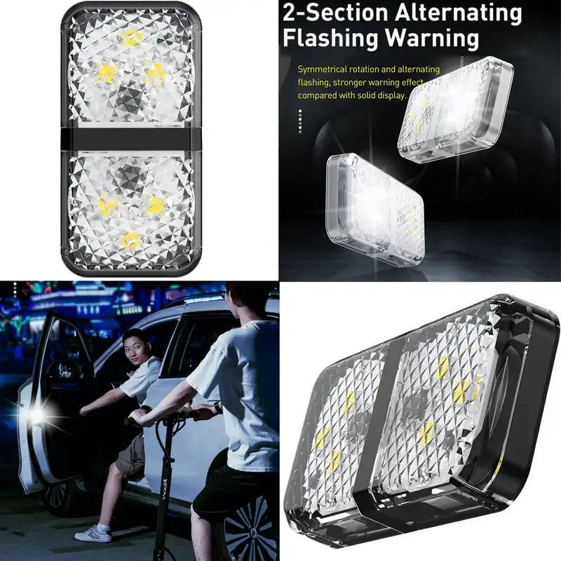 چراغ خطر درب خودرو باسئوس مدل CRFZD-01 بسته 2 عددی