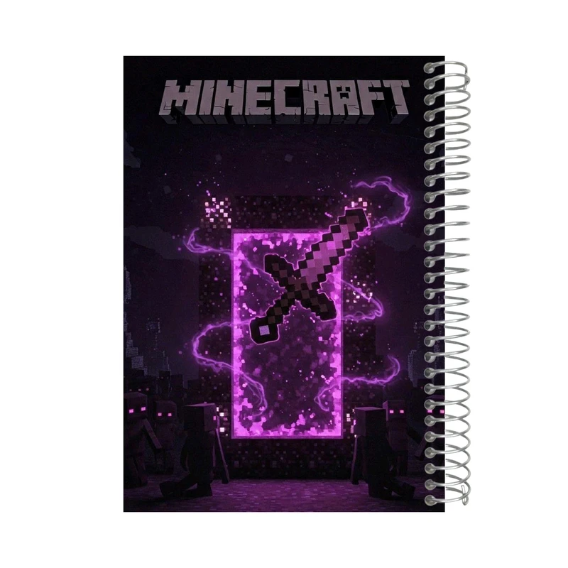 دفتر یادداشت 80 برگ نوتیوا طرح بازی ماینکرافت کد n127