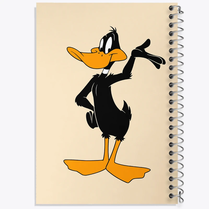 دفتر شطرنجی 50 برگ خندالو طرح دافی داک (Daffy Duck) کد N5753