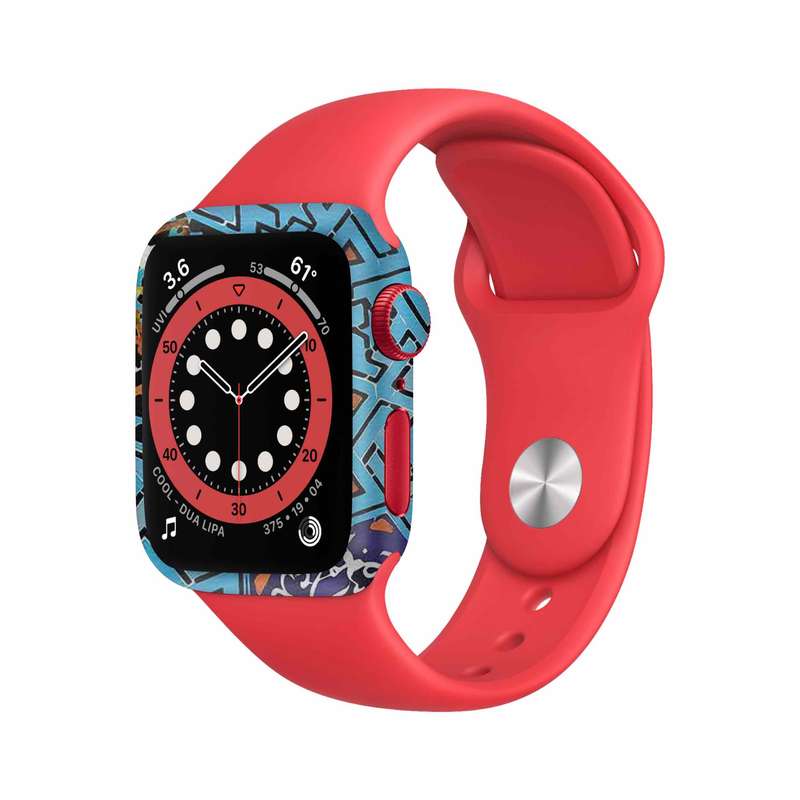  برچسب ماهوت طرح Iran-Tile7 مناسب برای اپل واچ Watch 6 44mm