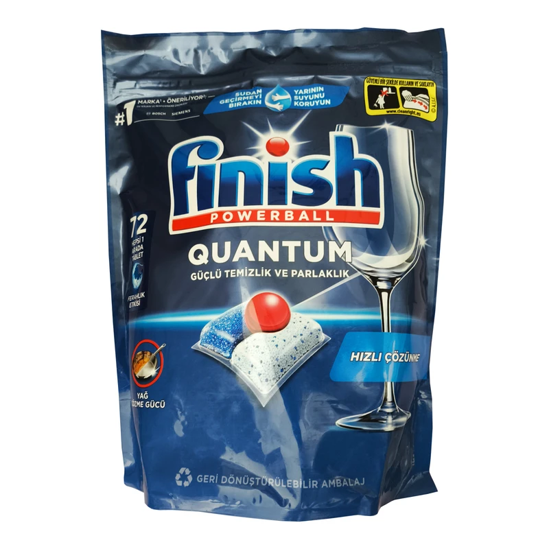 عکس شماره 2 : قرص ماشین ظرفشویی فینیش مدل quantum powerball بسته 72 عددی
