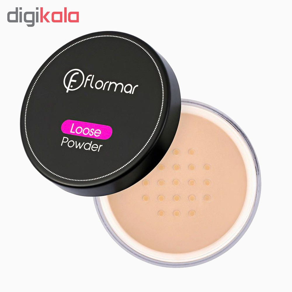 پودر تثبیت کننده آرایش فلورمار مدل Loose Powder شماره 02