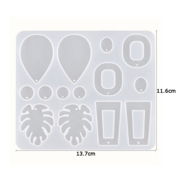قالب رزین مدل گوشواره های پین دار
