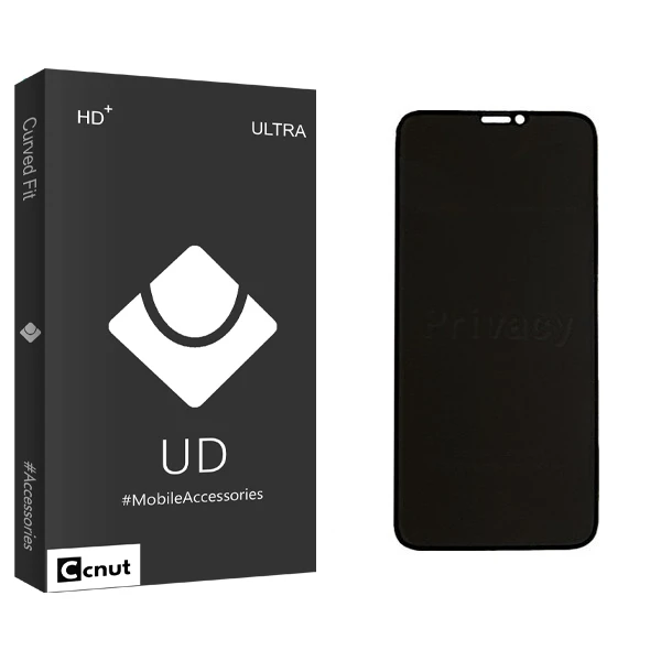 محافظ صفحه نمایش حریم شخصی کوکونات مدل UD Black مناسب برای گوشی موبایل اپل iPhone 11 Pro