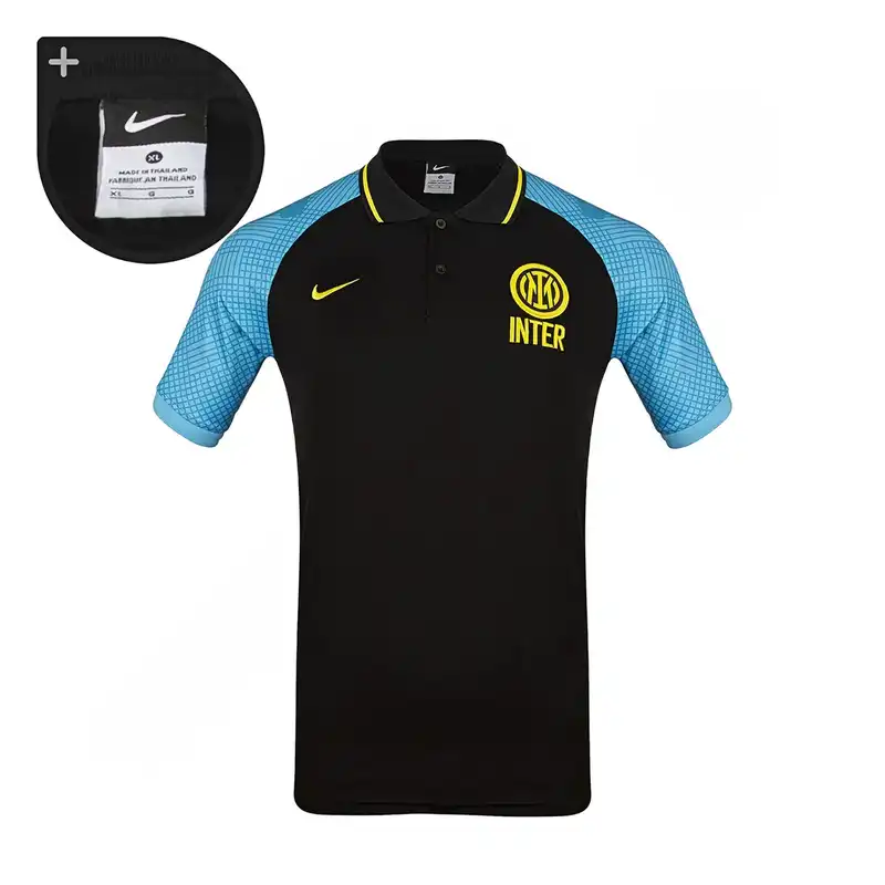 ست پولوشرت و شلوار ورزشی مردانه مدل فوتبال هتلی اینترمیلان کد NK-8106