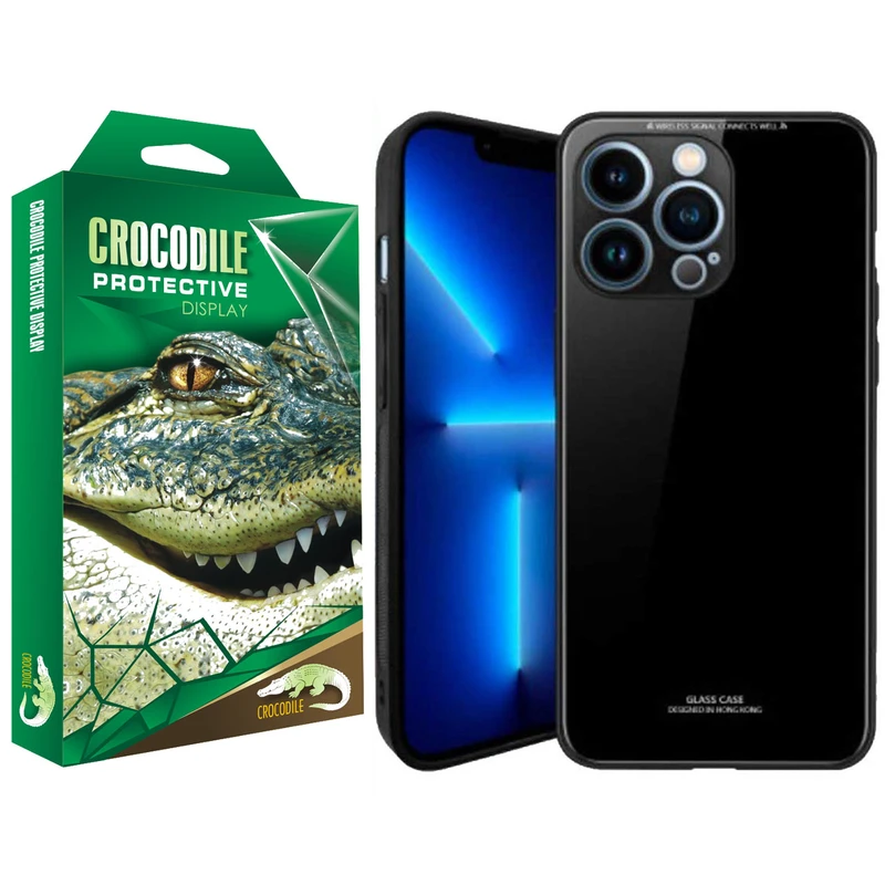 کاور کروکودیل مدل C-PSHT-GLS مناسب برای گوشی موبایل اپل Iphone 14 Pro