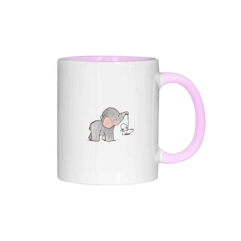 ماگ ژالینو طرح فیل و خرگوش کد 001