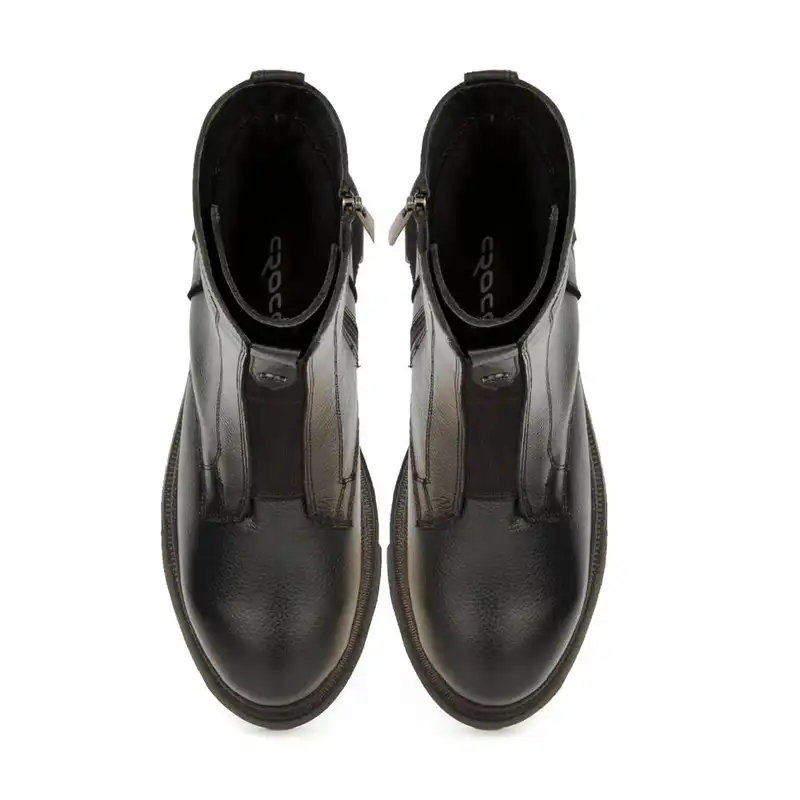 نیم بوت زنانه چرم کروکو مدل serenty