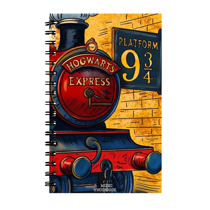 دفتر نت موسیقی 40 برگ مدل هری پاتر سکوی نه و سه چهارم کد 056