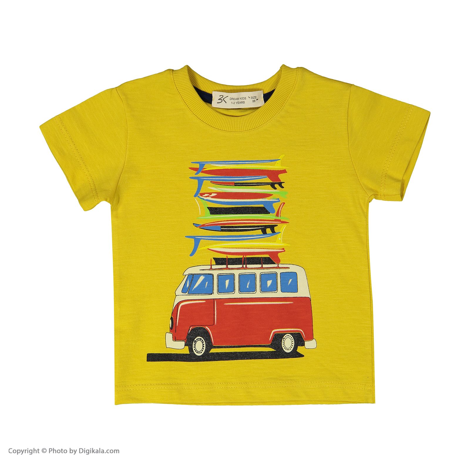 تی شرت نوزادی پسرانه بی کی مدل 2211124-16 -  - 2