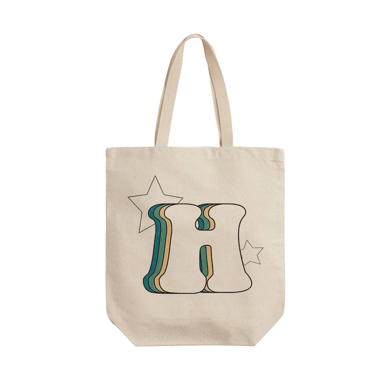 ساک خرید ترمه طراحان ایده مدل حرف H رترو کد cfp2932 - L