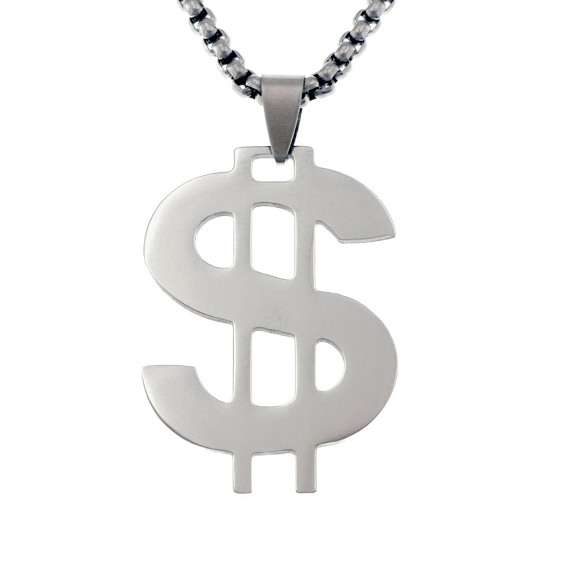 گردنبند مردانه برانت طرح دلار