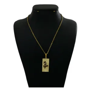 گردنبند نقره زنانه دلی جم طرح گل کد D 562 