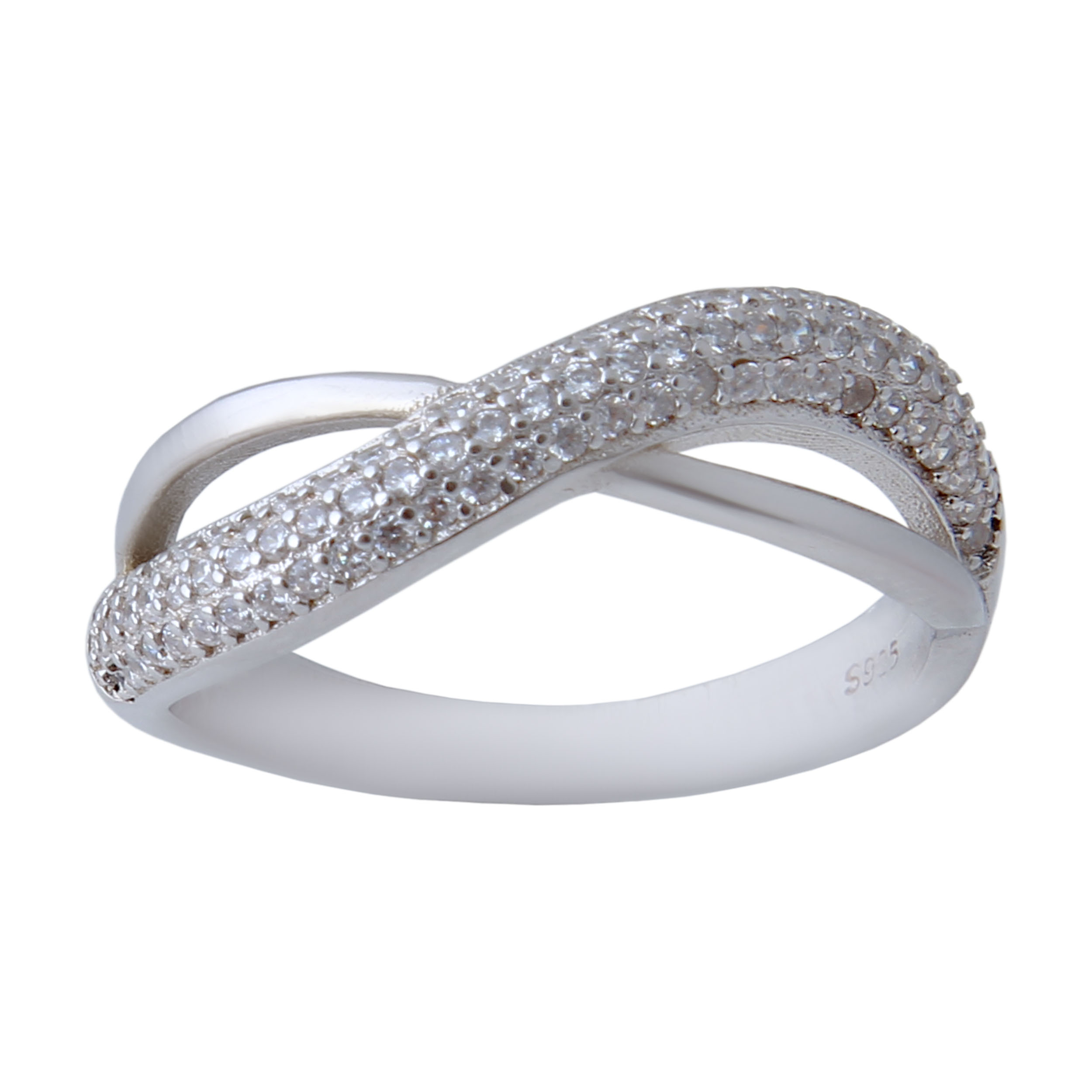 انگشتر نقره زنانه بازرگانی میلادی کد AWR_421