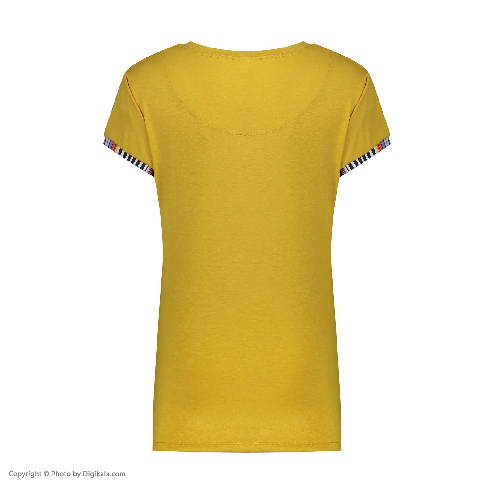 تی شرت آستین کوتاه زنانه افراتین مدل 6572 رنگ خردلی -  - 3