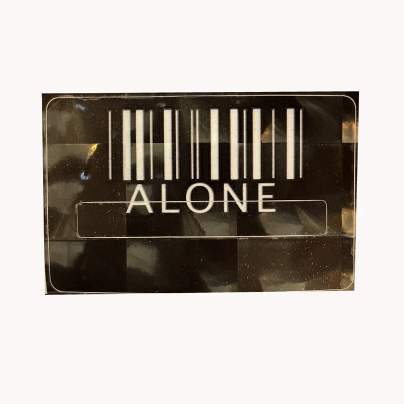 استیکر کارت مدل ALONE کد SP720