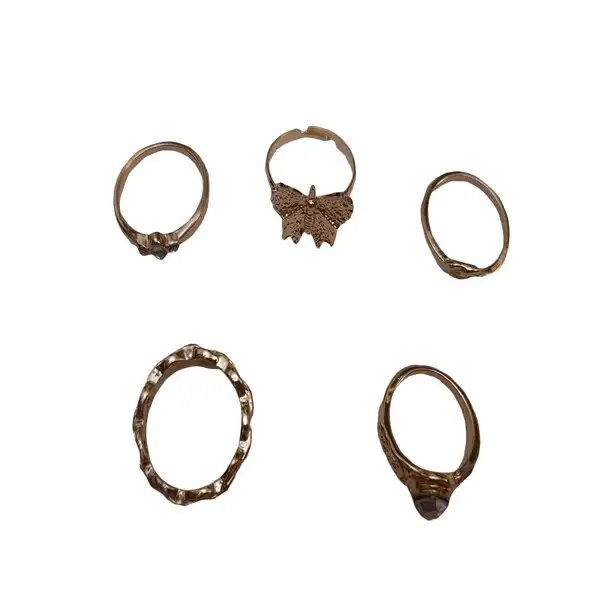 انگشتر زنانه کد 1026 مجموعه 5 عددی