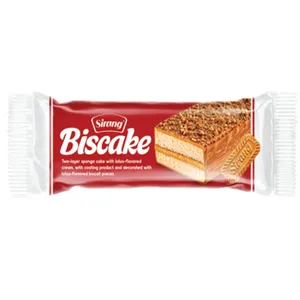 کیک اسفنجی با روکش بیسکویت سیرنگ - ۵۰ گرم بسته ۲۴ عددی