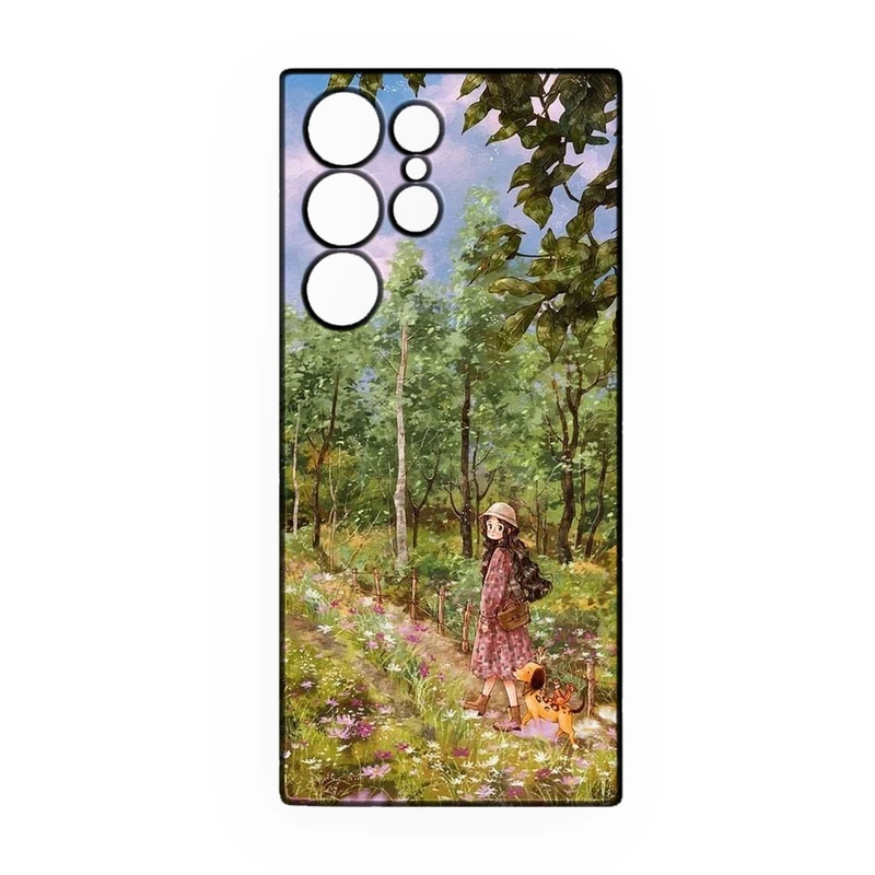 کاور طرح دخترانه کد 282 مناسب برای گوشی موبایل سامسونگ Galaxy S22 Ultra  