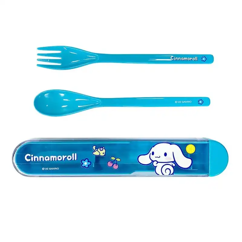 ست قاشق چنگال مینیسو مدل Cinnamoroll مجموعه 2 عددی