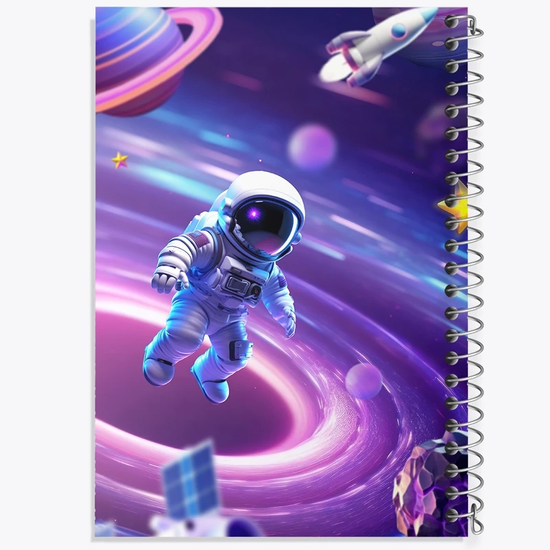دفتر نقاشی 50 برگ خندالو طرح فضایی کد F2575