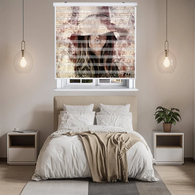 پرده زبرا زیو کد W4005 سایز 150X150 سانتی متر