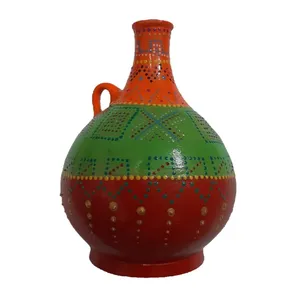 گلدان سفالی مدل نقطه کوبی کد221