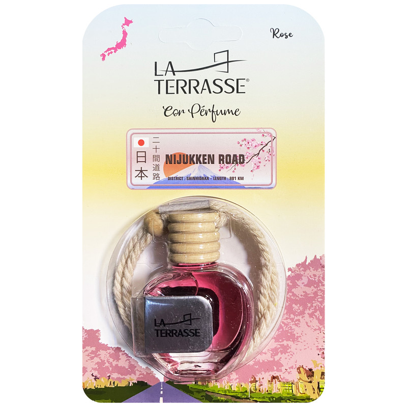 خوشبو کننده خودرو لاتراس مدل گل رز حجم 10 میلی لیتر