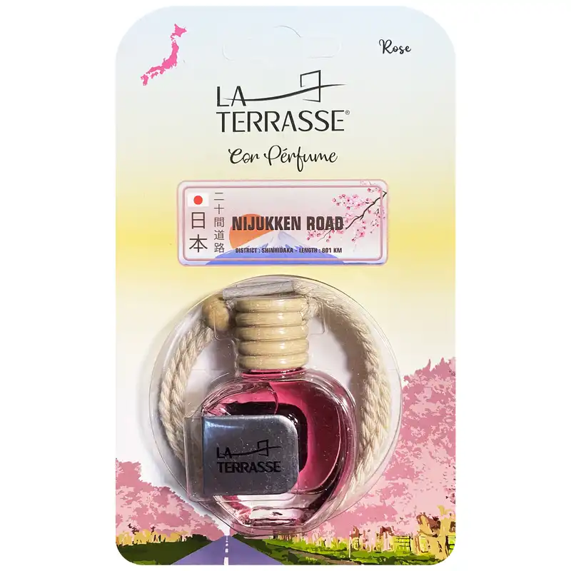 خوشبو کننده خودرو لاتراس مدل گل رز حجم 10 میلی لیتر