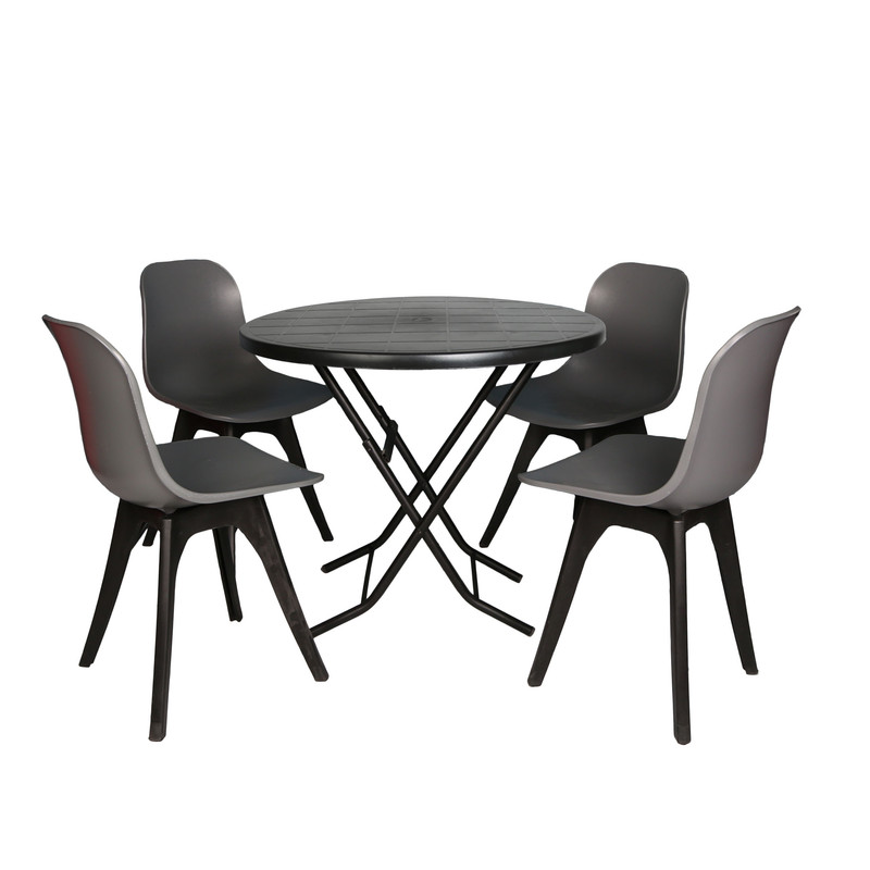 میز و صندلی ناهارخوری چهار نفره مدل مایا فایبرگلاس