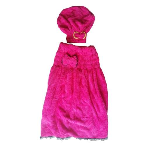 حوله حمام مدل تدی به همراه کلاه حوله ای
