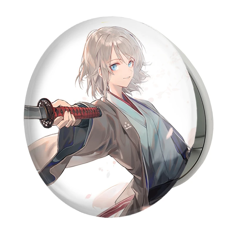 آینه جیبی خندالو طرح واتانابه یو انیمه مادوکا مجیکا Madoka Magica مدل تاشو کد 18433 