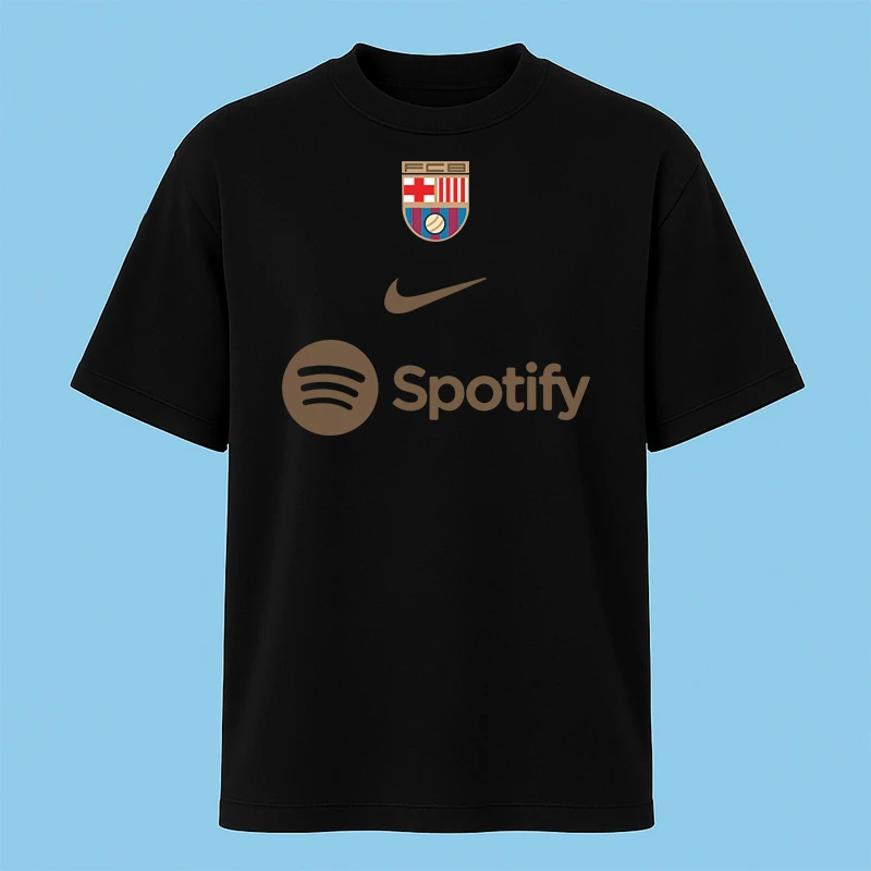 تی‌شرت آستین کوتاه مردانه مدل کیت بارسلونا V18 