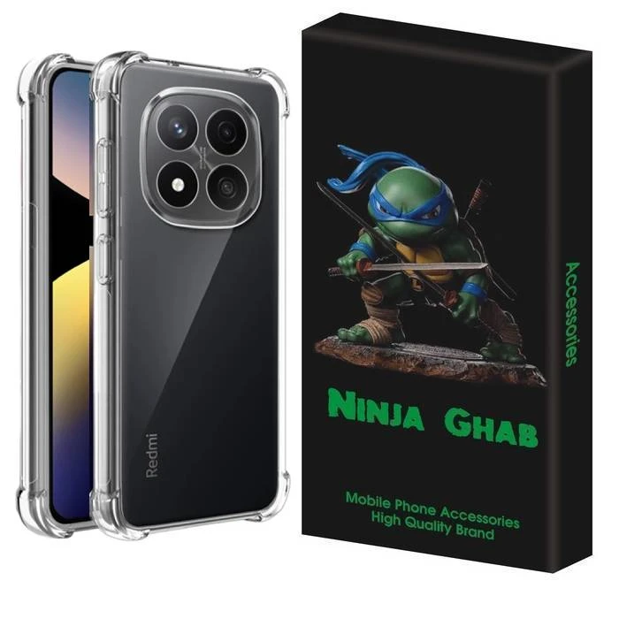 کاور نینجا قاب مدل ژله ای کپسول دار مناسب برای گوشی موبایل شیائومی Redmi Note 14 Pro 5G 