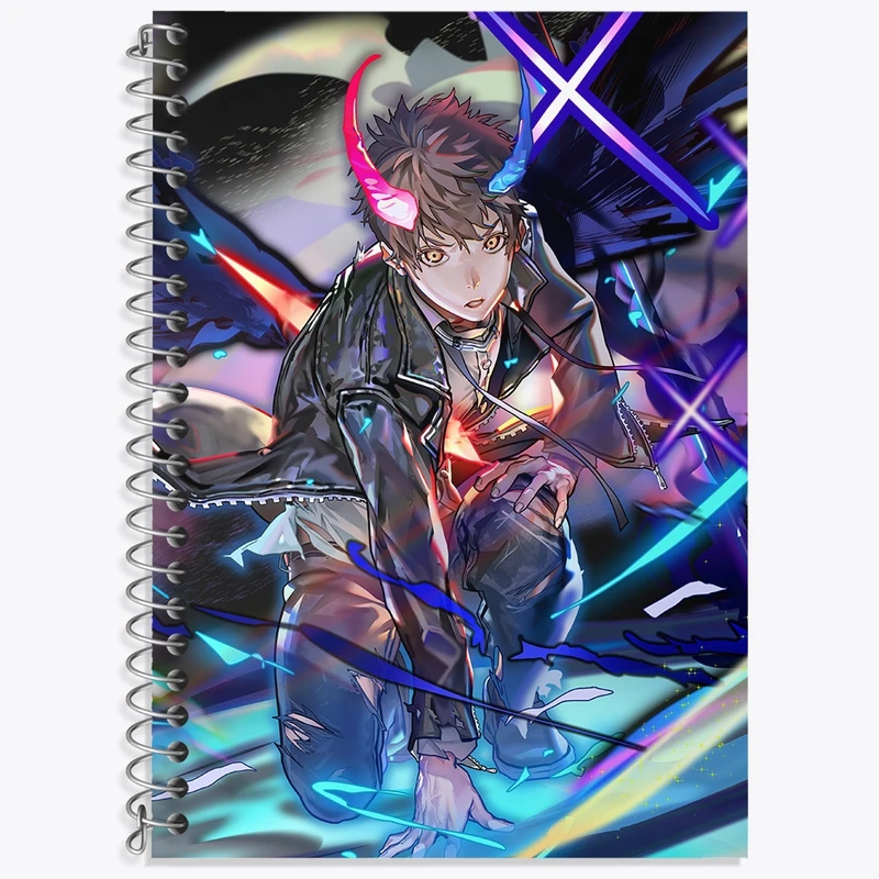 دفتر زبان 50 برگ خندالو مدل دو خط طرح انیمه برج خدا (Tower of God) کد 34952