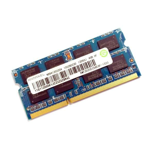 رم لپ تاپ DDR3 تک کاناله 1333 مگاهرتز رامکسل مدل PC3-10600S ظرفیت 4 گیگابایت