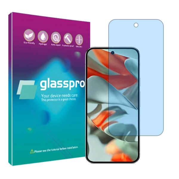 محافظ صفحه نمایش ضد اشعه آبی گلس پرو مدل Resistant مناسب برای گوشی موبایل گوگل Pixel 9 Pro XL