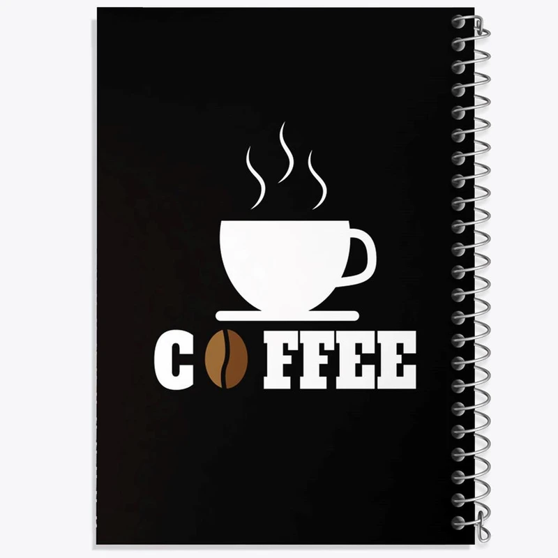 دفتر مشق 100 برگ خندالو طرح کافی شاپ قهوه کد 27522