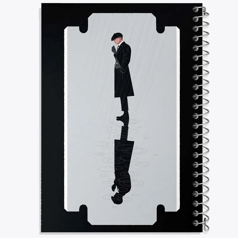 دفتر ژورنال نویسی 50 برگ خندالو مدل نقطه ای طرح سریال پیکی بلایندرز Peaky Blinders کد 3200