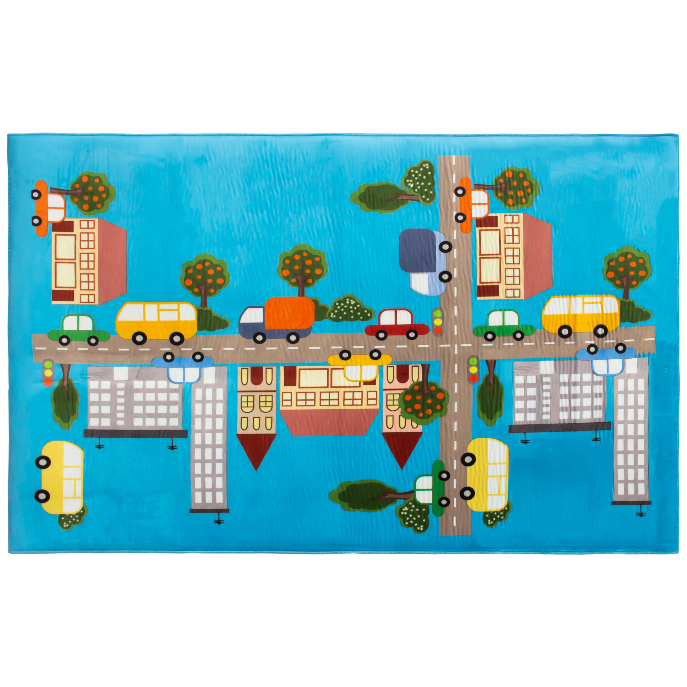 فرش ماشینی جانگل طرح سیتی لایف کد 3D-2031
