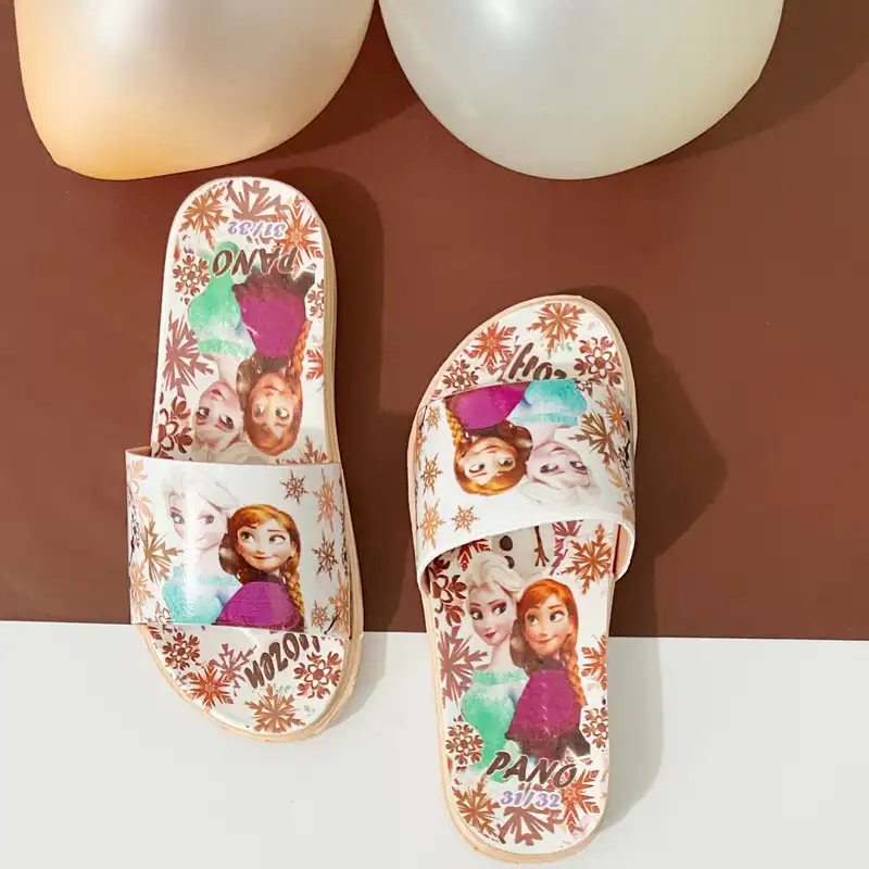 دمپایی دخترانه مدل ملکه یخی - کد 828