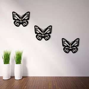 شلف دیواری طرح پروانه مجموعه سه عددی