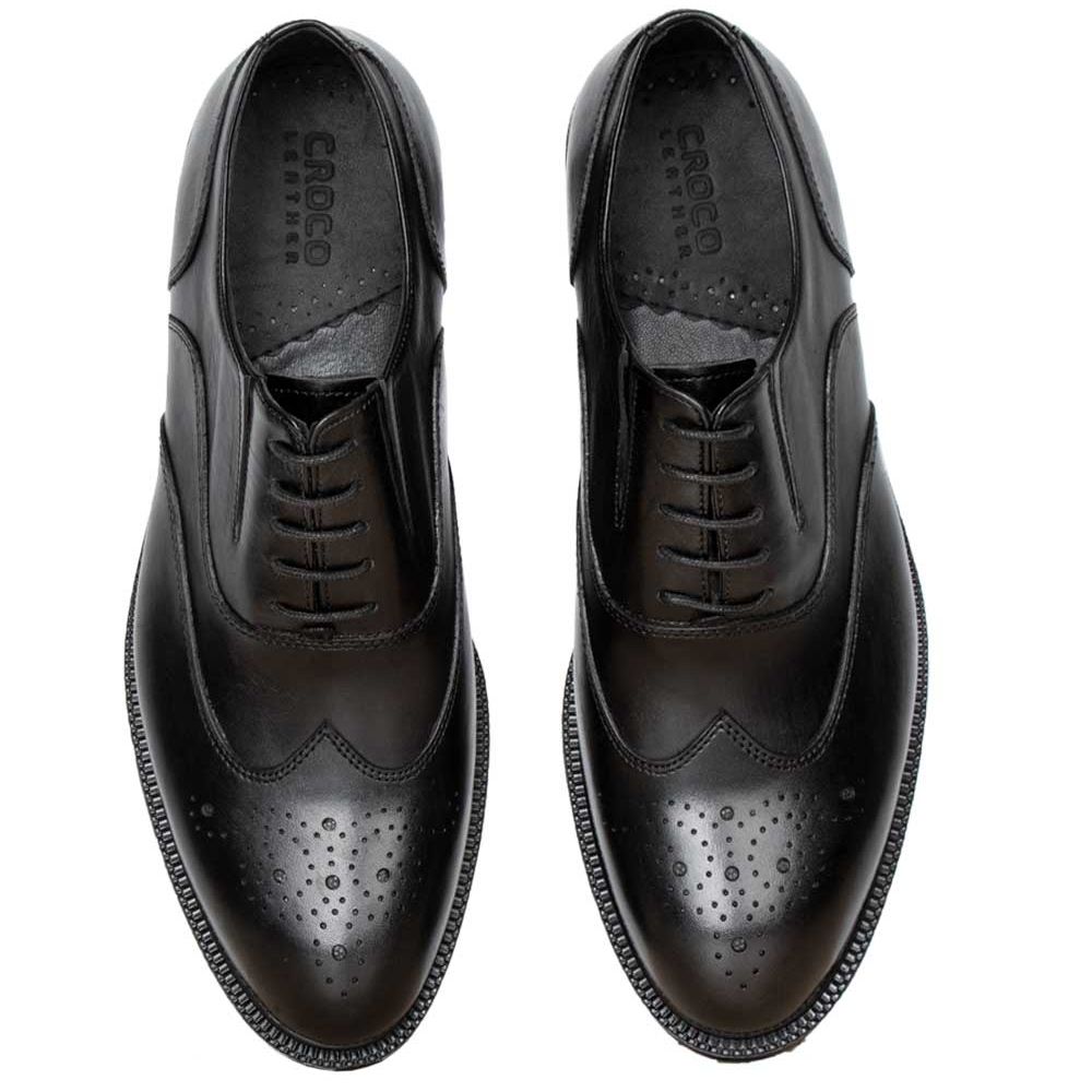 کفش مردانه چرم کروکو مدل 2001006025 - - 4