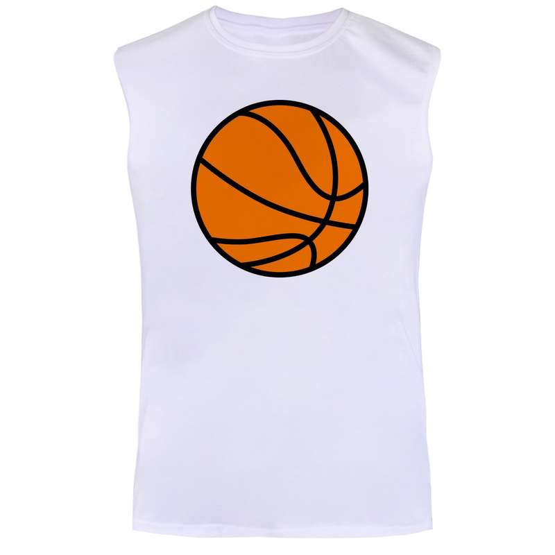 تاپ مردانه مدل بسکتبال  کد BA505  رنگ سفید