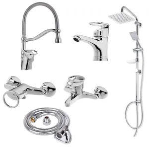 ست شیرآلات توفیق مدل النگویی فنری مجموعه 6 عددی