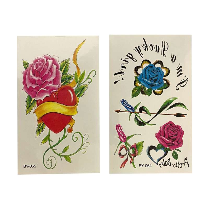 تتوی موقت طرح گل کد 02 مجموعه 2 عددی