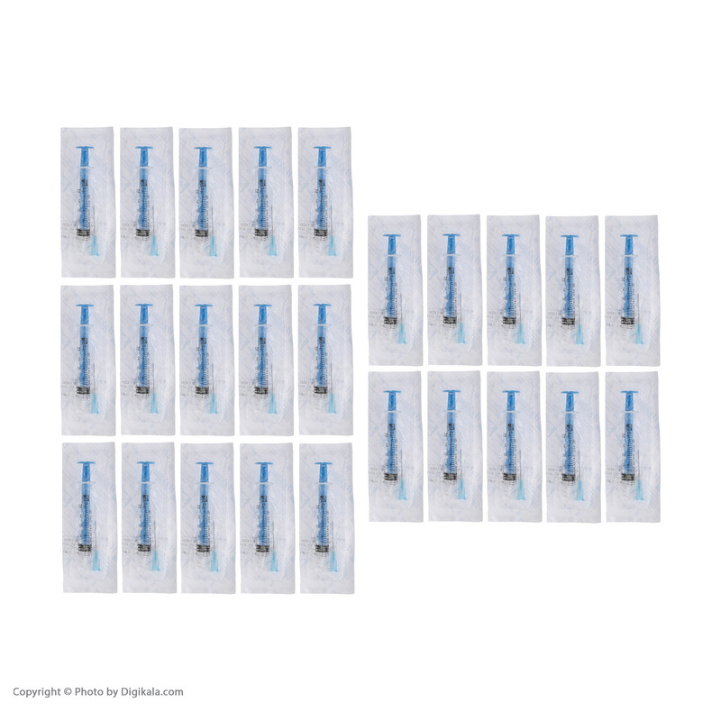 سرنگ 2.5 سی سی شفا مدل 012 بسته 20 عددی