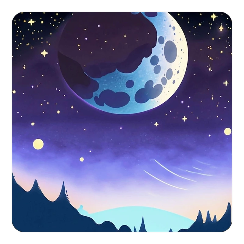 مگنت کاکتی طرح ماه و ستاره مدل mp51003