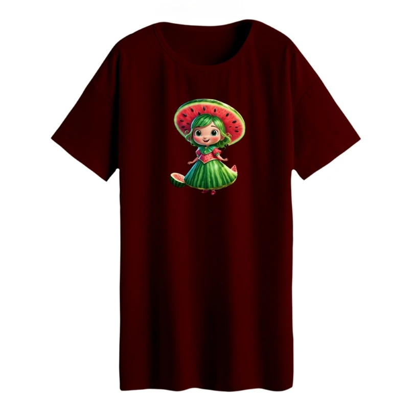 تی شرت لانگ زنانه مدل یلدایی کد 001